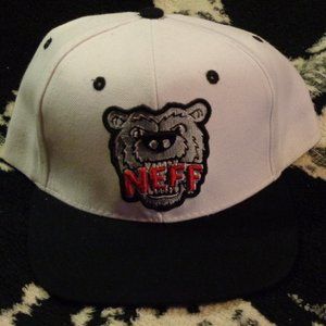 Neff Baseball Cap-White and Black